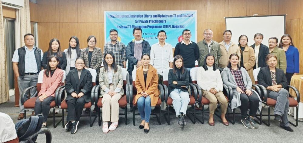 NTEP, H&FW with WHO Medical Consultant and Private practitioners of Kohima District during a sensitisation programme in Kohima on October 27. (Photo Courtesy: NTEP, H&FW, Nagaland)